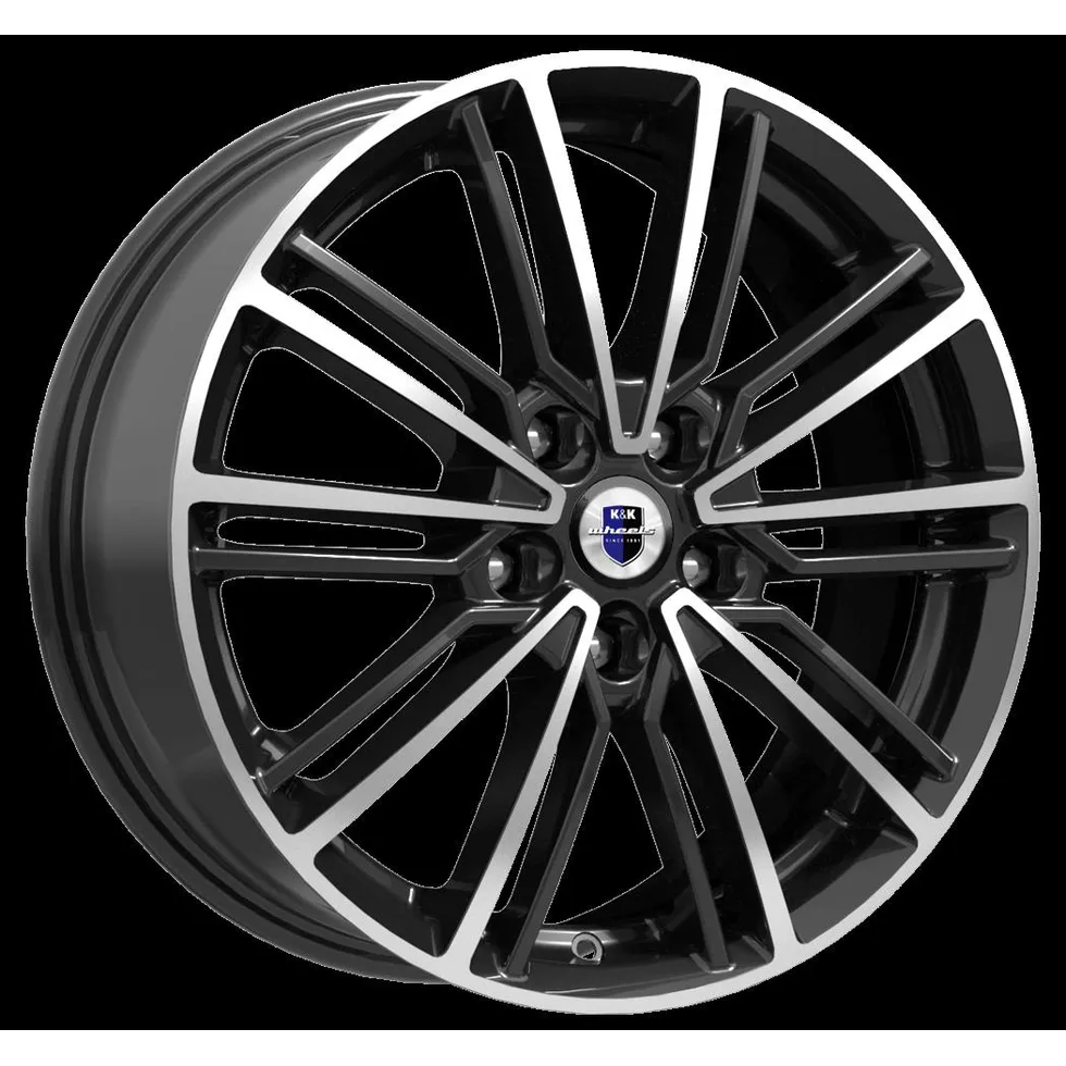 Диск литой R17 7J 5x108/67.1 ET40 КИК Эрфурт Алмаз черный 75642