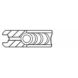 Кольца поршневые GOETZE 0810950000