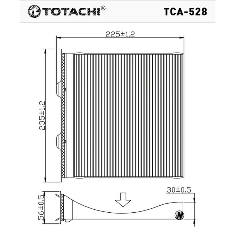 Фильтр салона TOTACHI TCA-528 AC-903 E / E 72880-FG000 CU 22 004 TOTACHI TCA-528