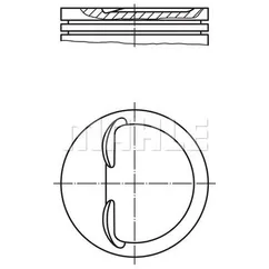Поршень в наборе кольца+ пальцы цена 1 шт ВАЗ 2108-10 /d=82,00mm STD KNECHT/MAHLE 448 18 00