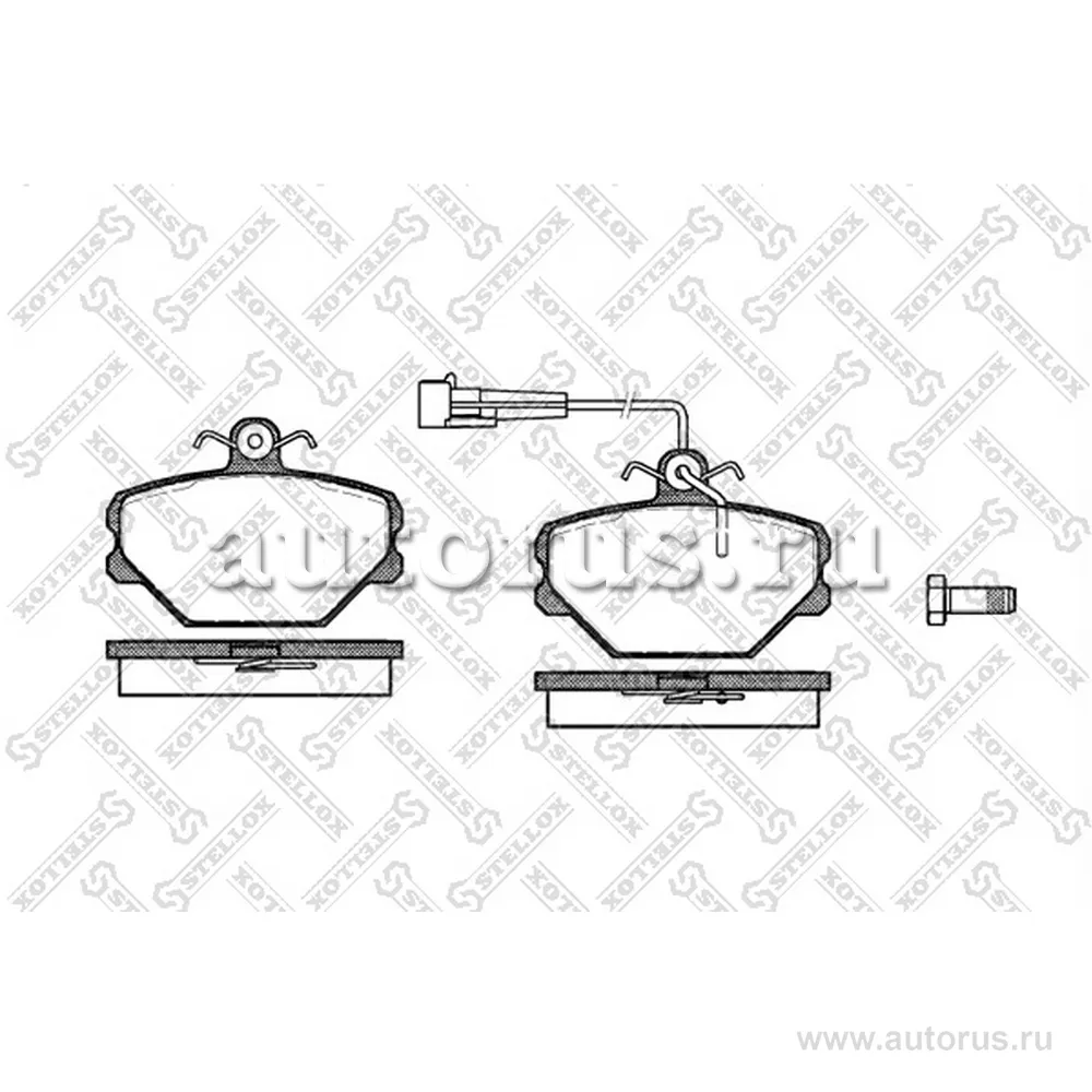 Колодки дисковые п. Fiat Tempra 1.4i-1.6i 90-93/Tipo STELLOX 275 002-SX