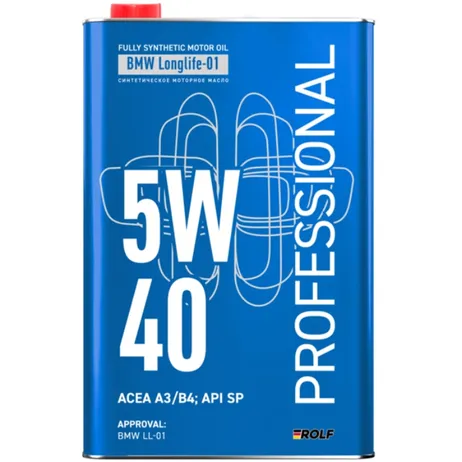 Масло моторное Rolf Professional 5W-40 A3/B4 SP 1л (металл) ROLF 667182
