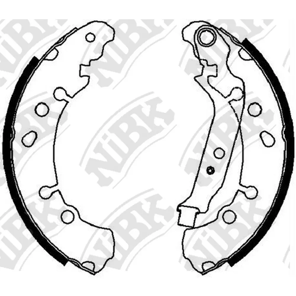 Колодки барабанные ручника toyota yaris 1.0 1.3 1.4d 06 NIBK FN0622