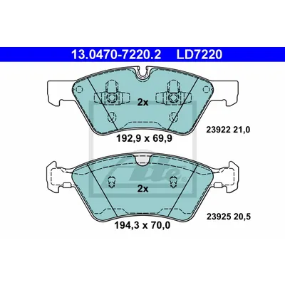 Колодки торм.пер. MB Gl/M (W251/W164) 05> (Ceramic)