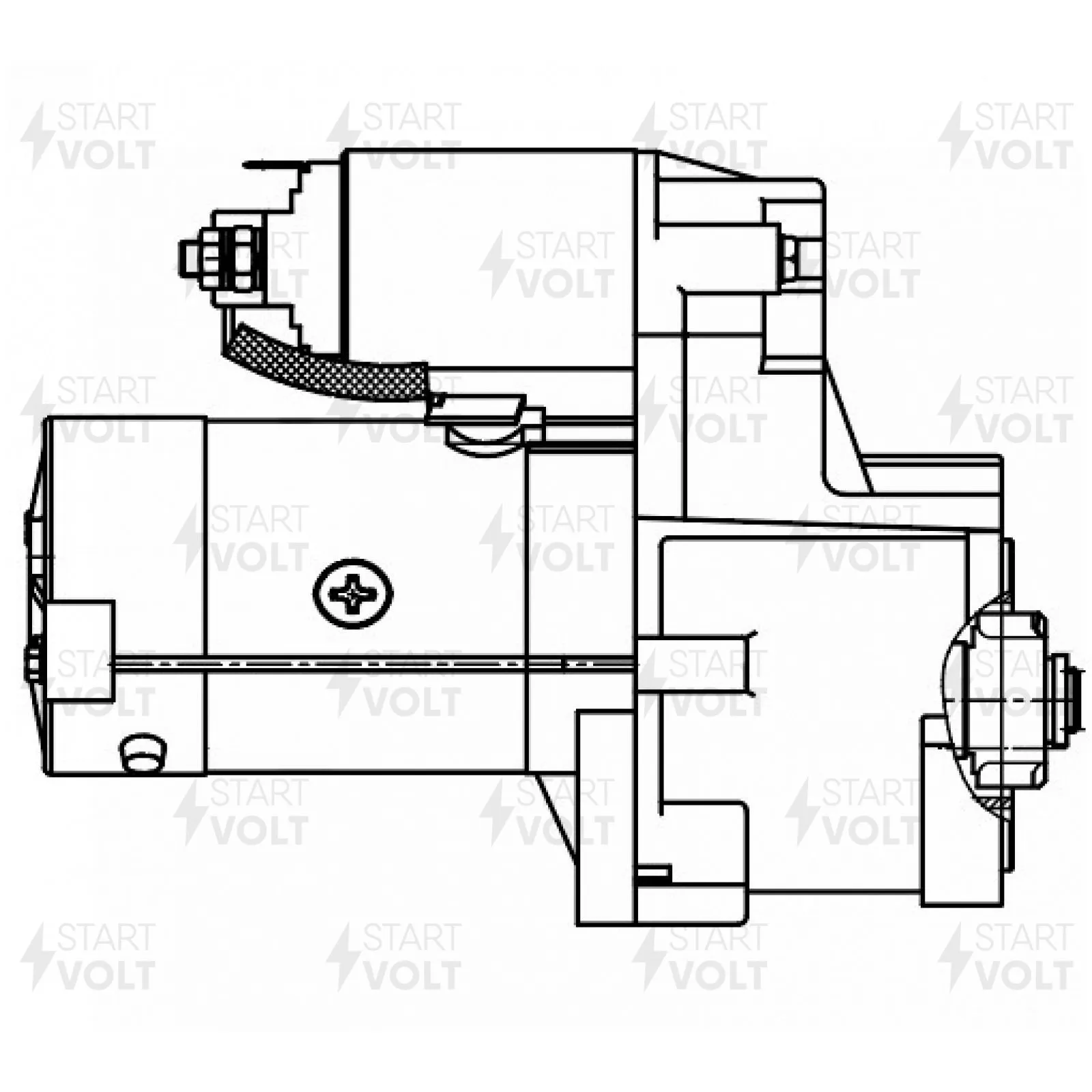 Стартер для Hyundai H-1 Starex (96-)/Mitsubishi Pajero II (90- STARTVOLT LSt 0849