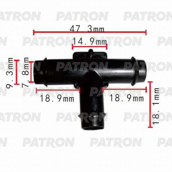 Тройник для Ford,GM применяемость: соединитель трубок PATRON P370810