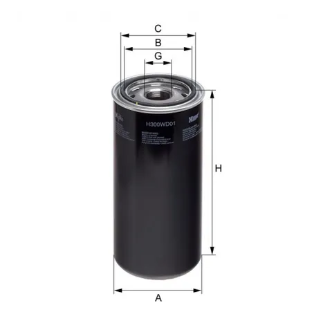 Фильтр масляный HENGST H300WD01