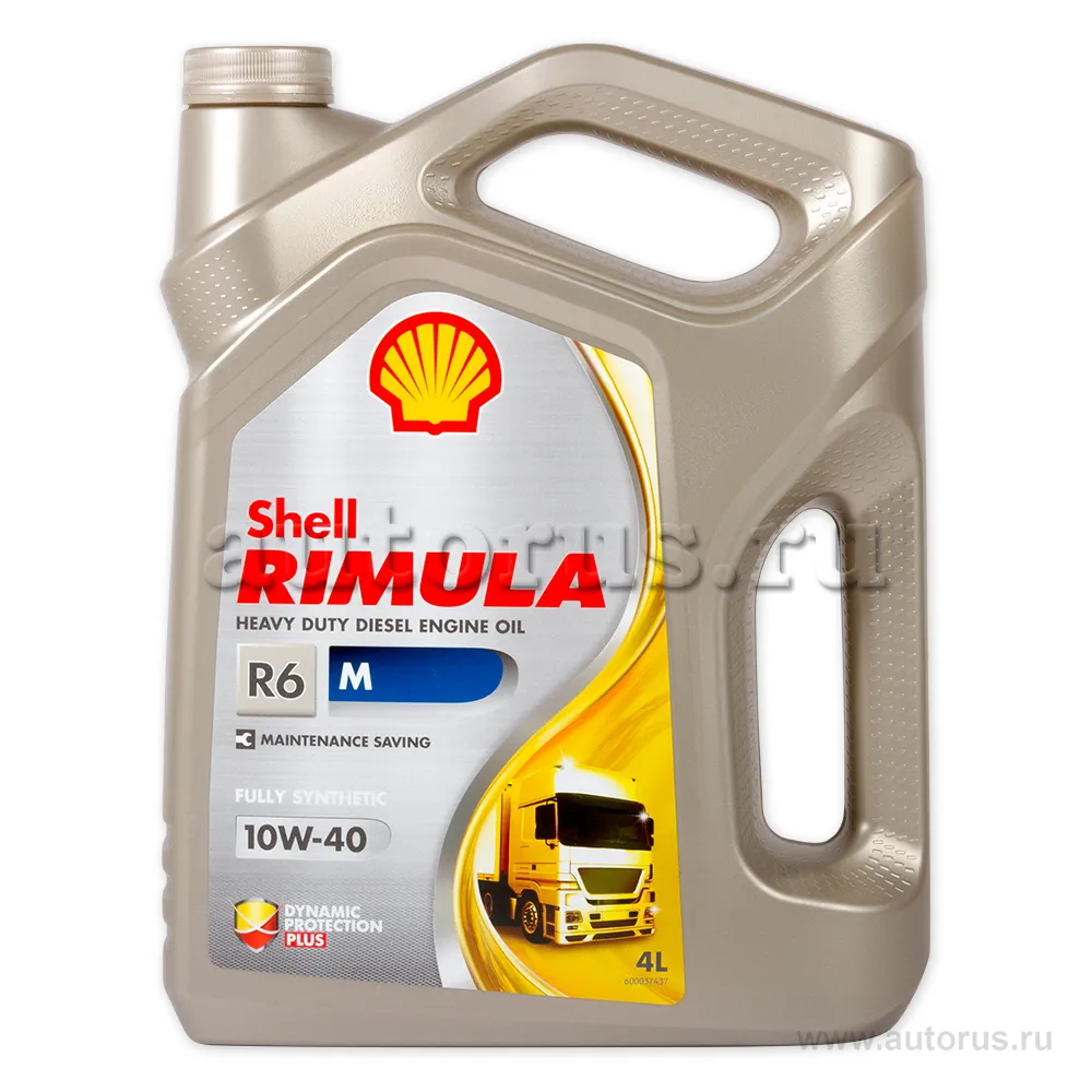 Масло моторное SHELL Rimula R6 M 10W-40 синтетическое 4 л 550046381