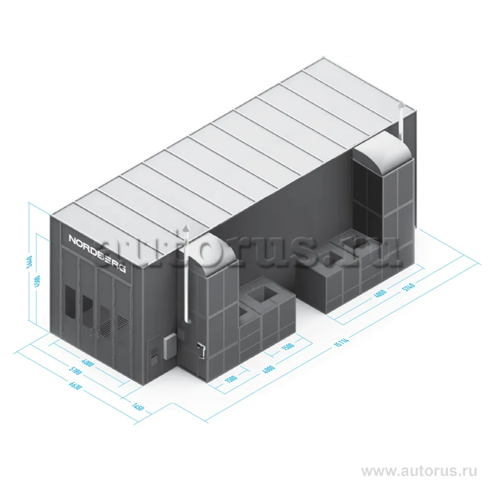 Камера Покрасочная Industrial Без Панелей NORDBERG INDUSTRIAL