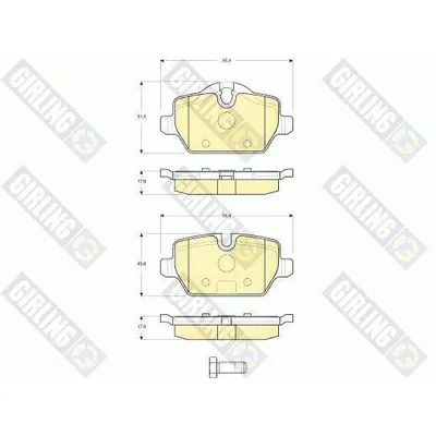 Колодки тормозные BMW E81/E87/E90 1.6-2.0 04- задние