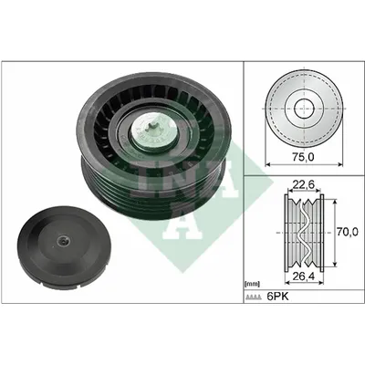Ролик натяжной BMW Z4 E85 2.22.53.0 03 INA 532 0344 10