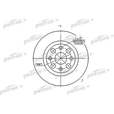 Диск тормозной передний MAZDA: 323 F V 94-98, 323 F VI 98-04, 323 S PATRON PBD4119