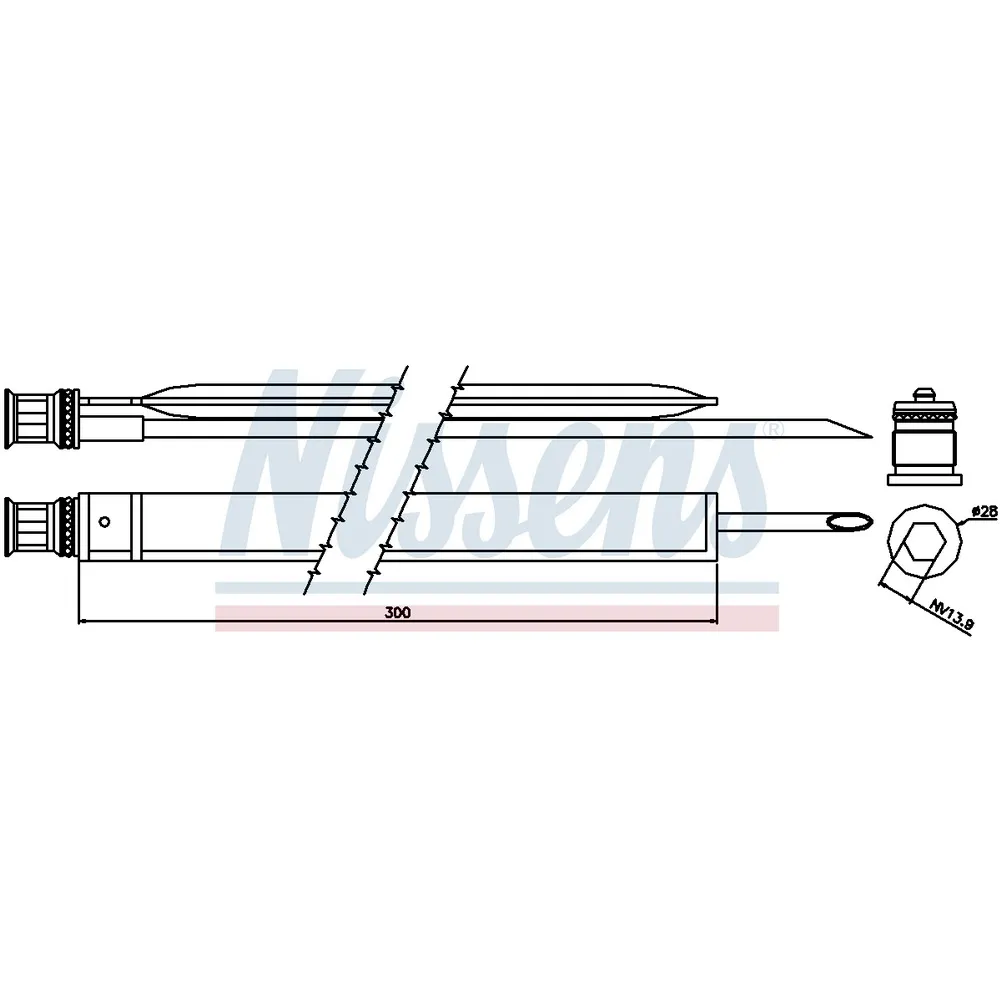 Осушитель кондиционера MB W204/W212/X204 NISSENS 95465