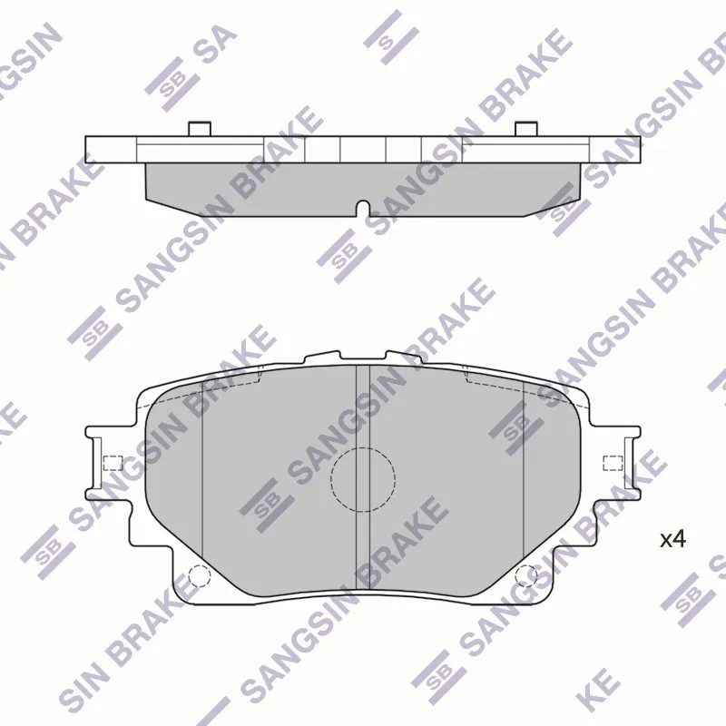 Колодки тормозные TOYOTA HIGHLANDER 20- задн. SP4449