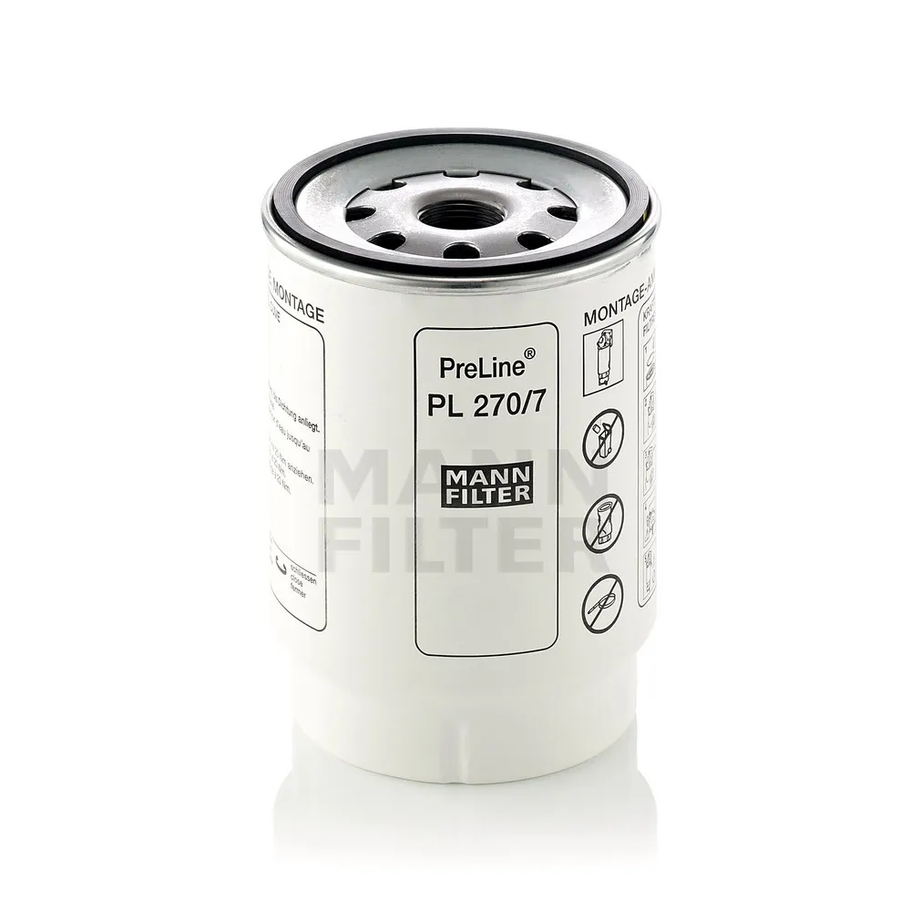 Фильтр топливный KAMAZ 4000/5000/6000-Serie 90-> MANN-FILTER PL 270/7 x