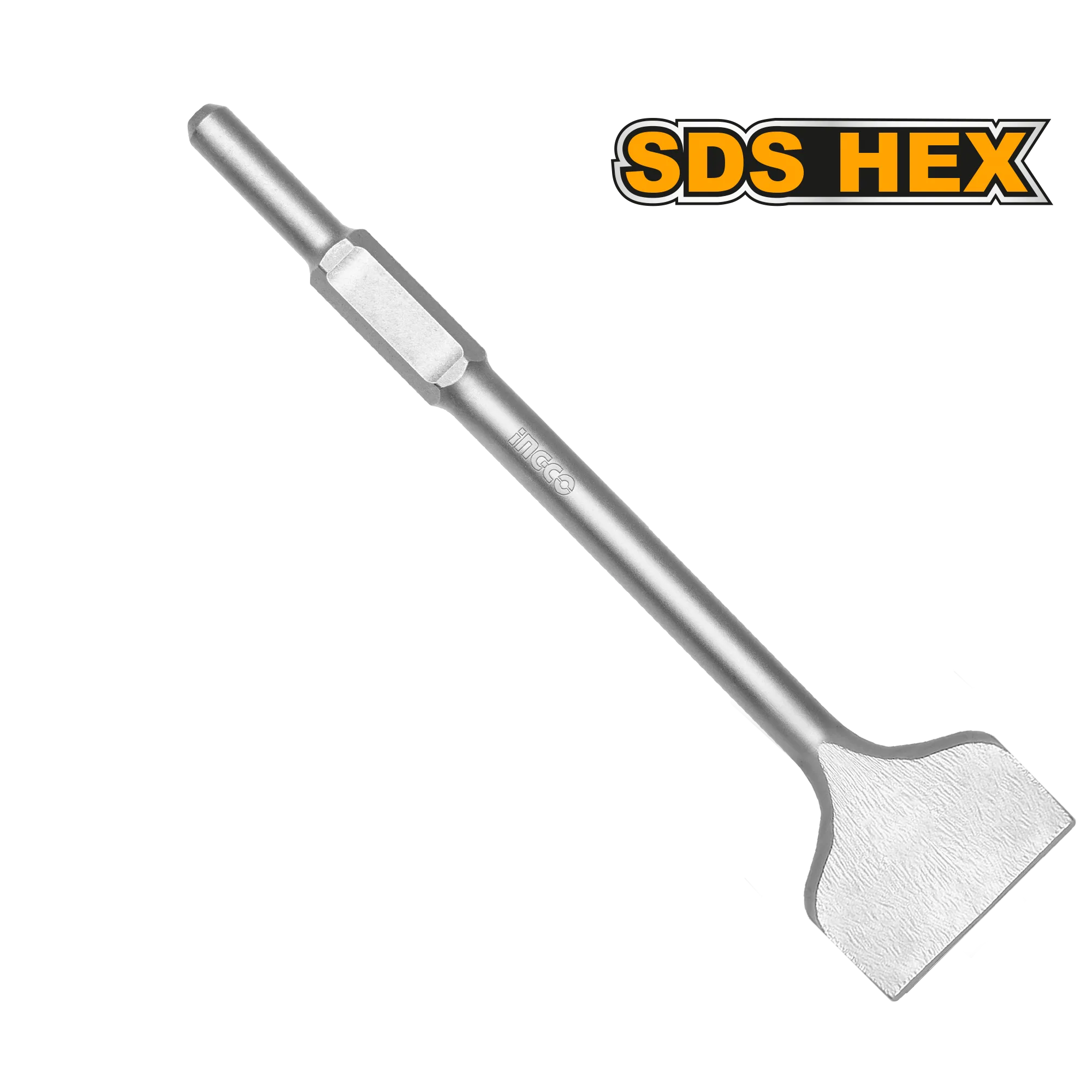 Зубило плоское Hex 30x410x100 мм (10) INGCO DBC0324103