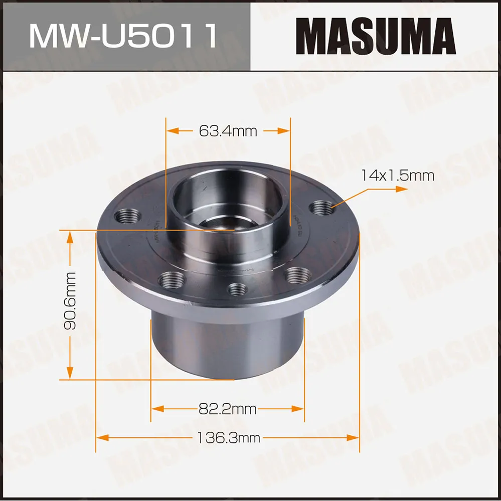 Ступичный узел передний MASUMA MW-U5011