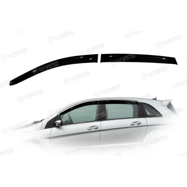 Дефлектора на окна Mercedes Benz B-class (W245) 2005-2011EuroStandard деф.окон Cobra Tuning ME34705