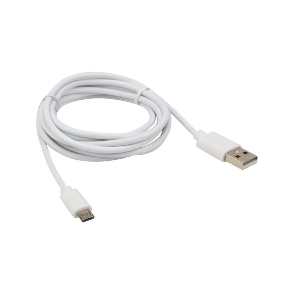 Кабель USB-micro USB/PVC/white/1,8m/, , Max Вт REXANT 18-1164