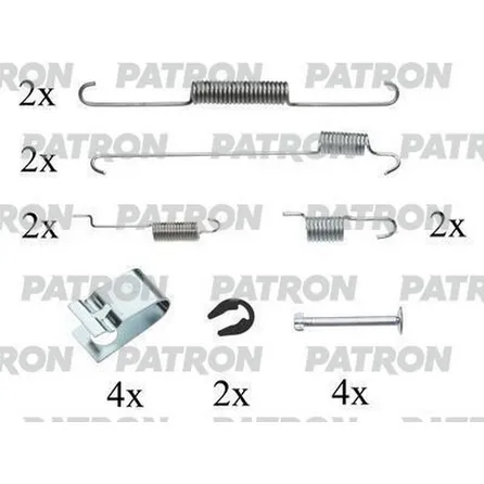 Комплект монтажный тормозных колодок барабанных DAIHATSU: APPLAUSE I 89-97, SUZUKI: BAL PATRON PSRK0070
