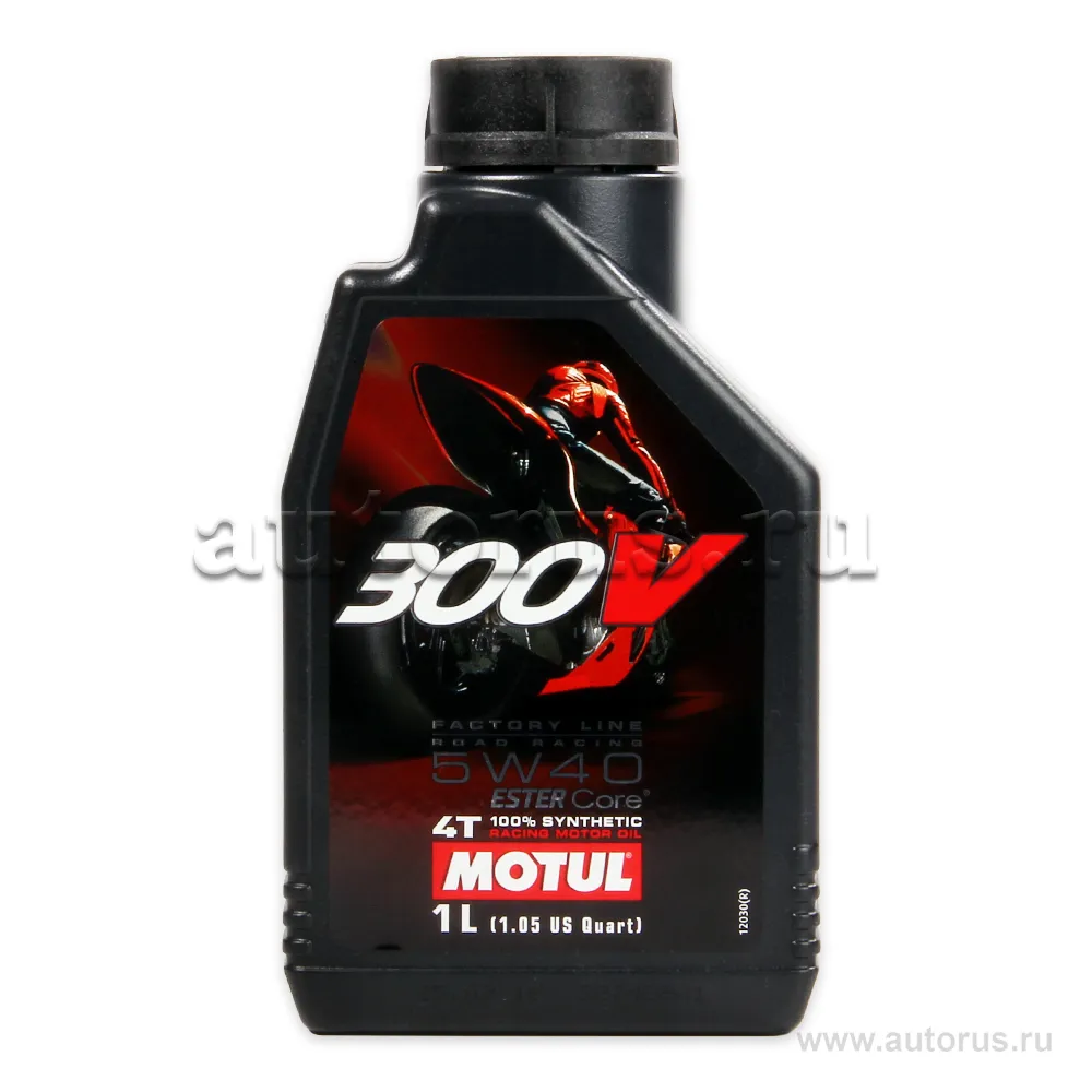 Масло моторное 4T Motul 300V 4T FL ROAD RACING 5W40 1 л 104112