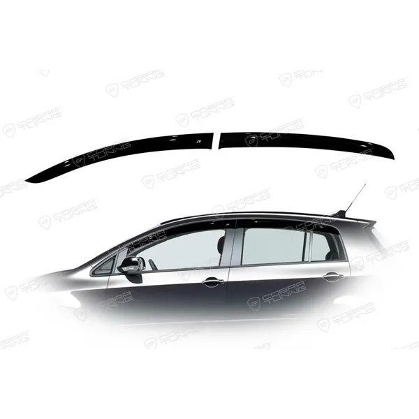 Дефлектора на окна VW Golf Plus I 5d 2004-2009, II 2009EuroStandard деф.окон Cobra Tuning VE20704