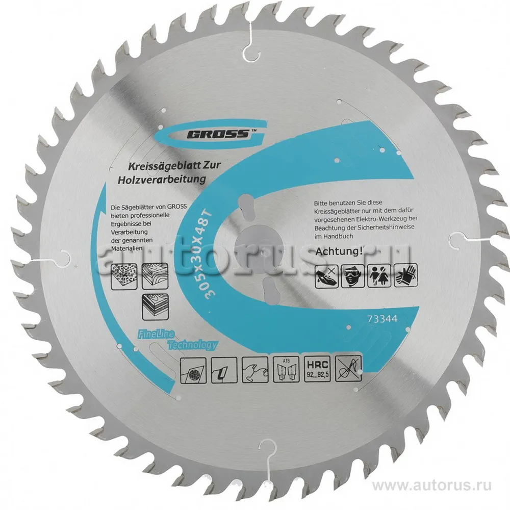 Диск пильный, 305x30x48Т, дерево GROSS 73344