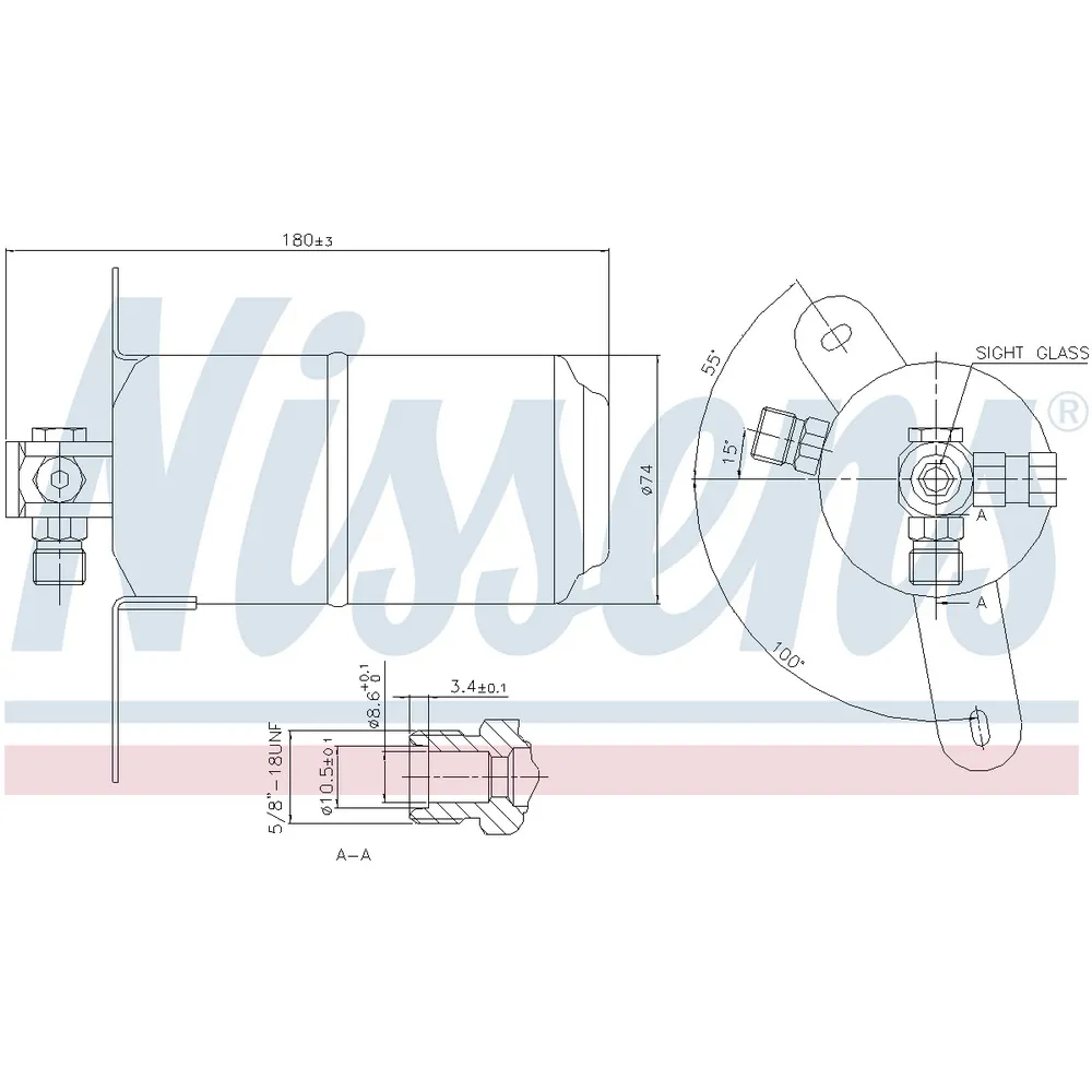 Осушитель кондиционера NISSENS 95025