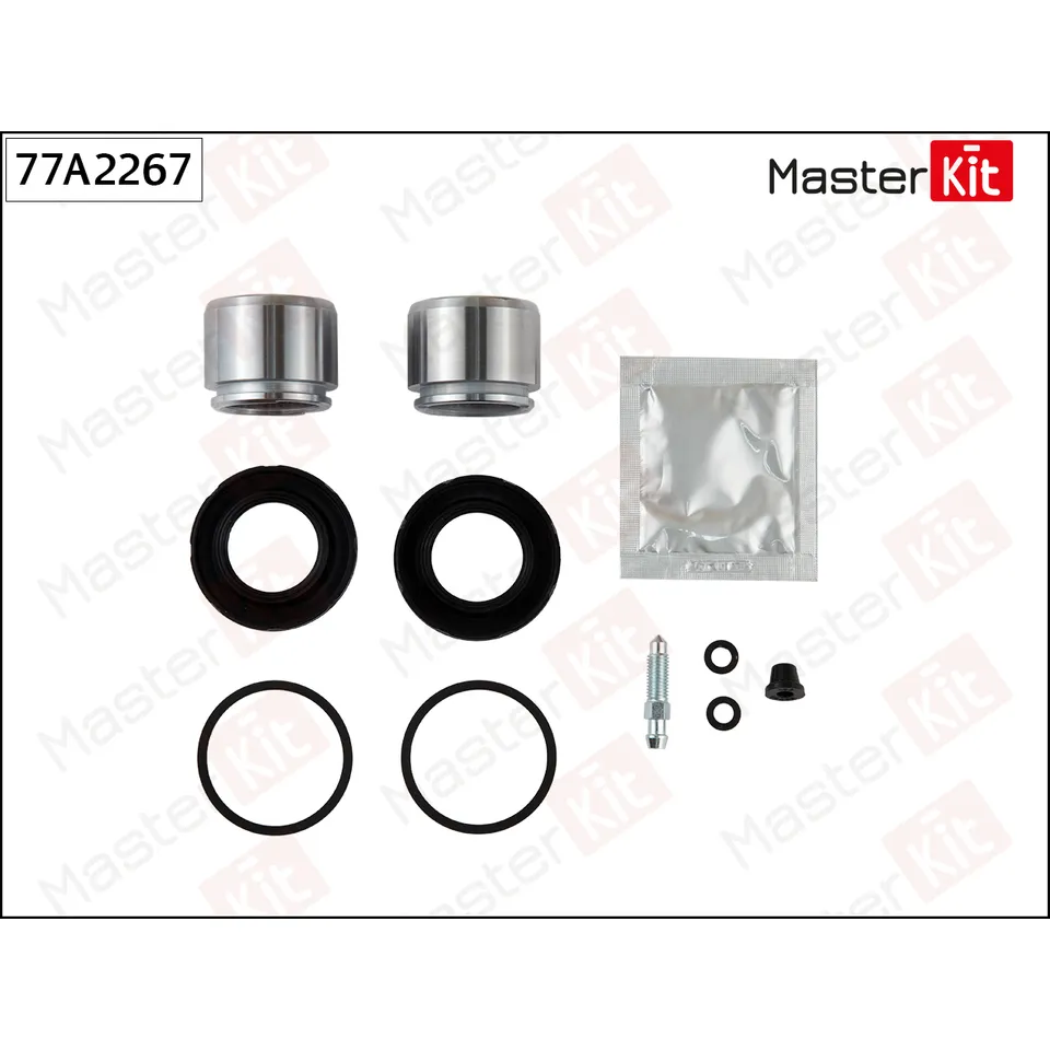 Ремкомплект тормозного суппорта + поршень Opel OMEGA B (V94) 1994 - 2003 MASTERKIT 77A2267