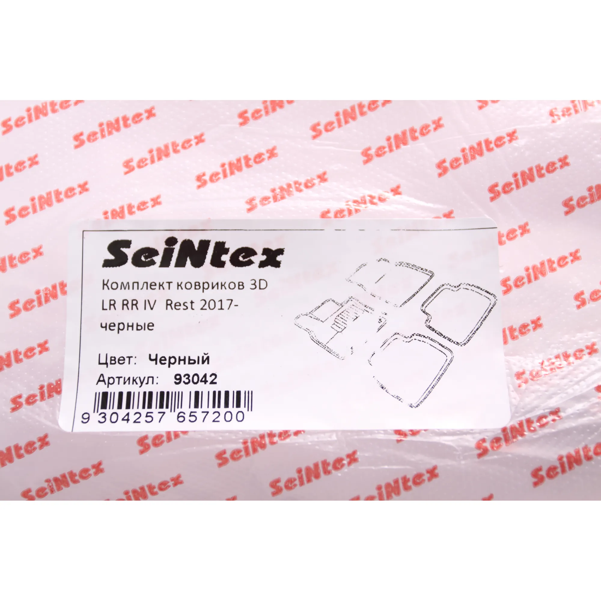 Коврики 3D ВОРС LR RR IV Rest 2017- черн SEINTEX 93042