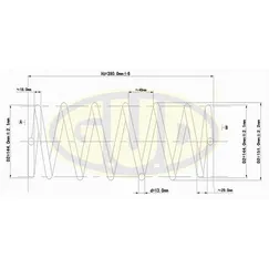 ПРУЖИНА ПЕР BMW E34 1.8i-2.5i 88-95 G.U.D GCS008412