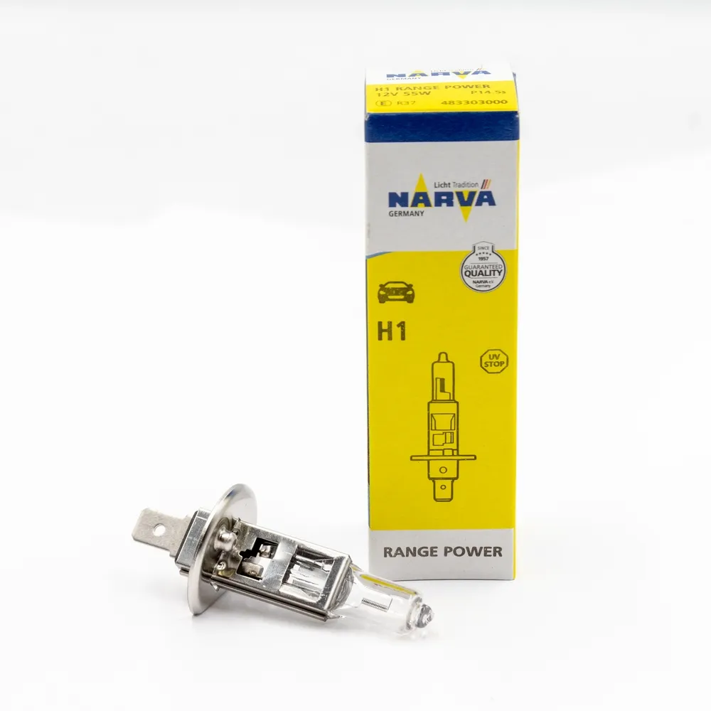 Лампа 12V H1 55W NARVA +30%  Range Power 1 шт. картон 48330RP