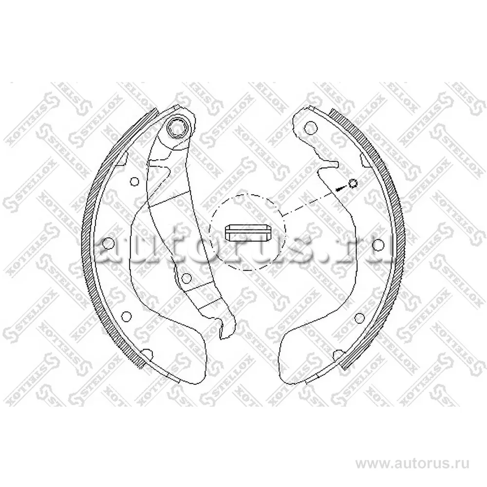 Колодки барабанные Chevrolet Lanos 1.4/1.5/1.6 16V 05>, Opel Astra STELLOX 409 100-SX