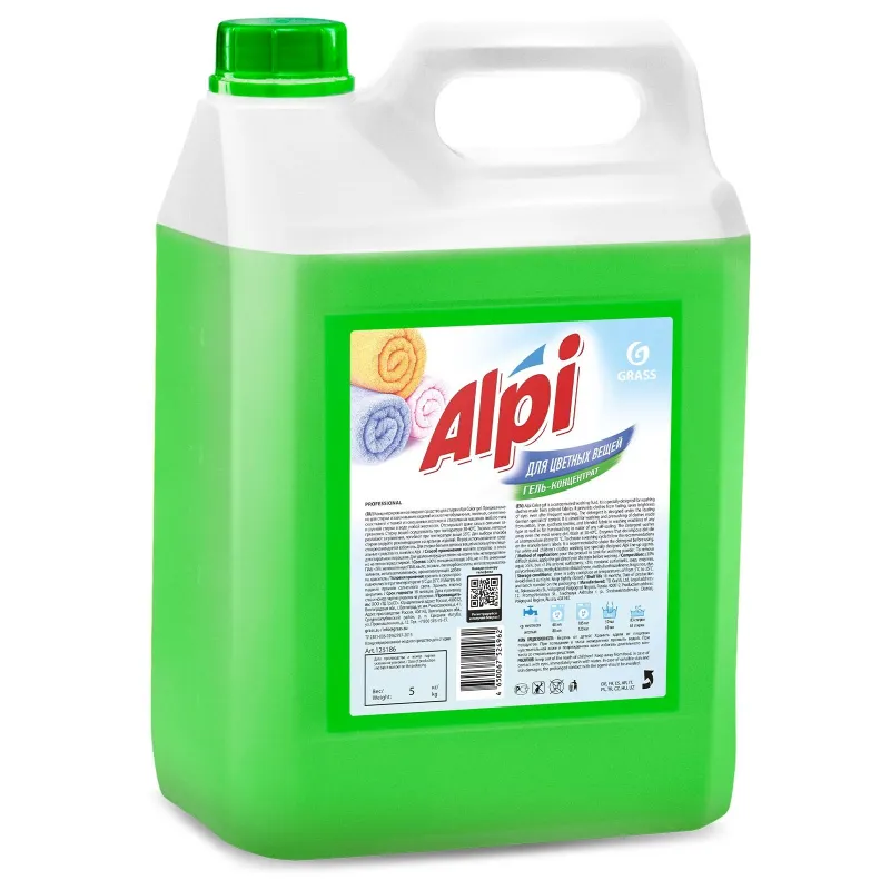 Профхим д/стирки гель д/цветных вещей Grass/ALPI, 5кг 1540999