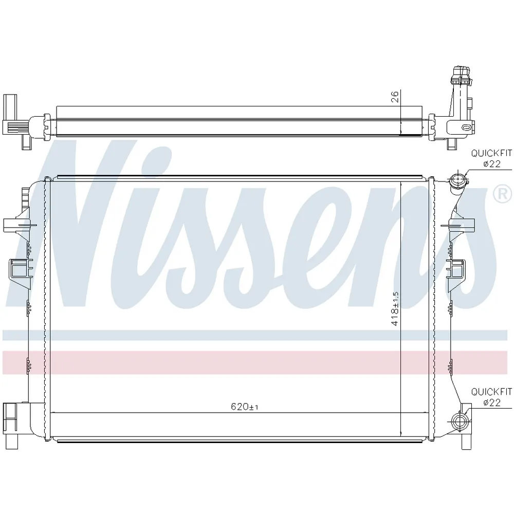 Радиатор NISSENS 65328