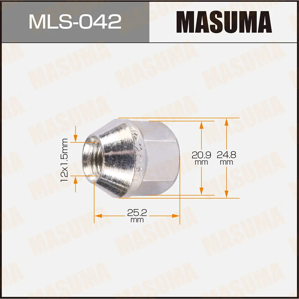 Гайка 12x15 MLS-042