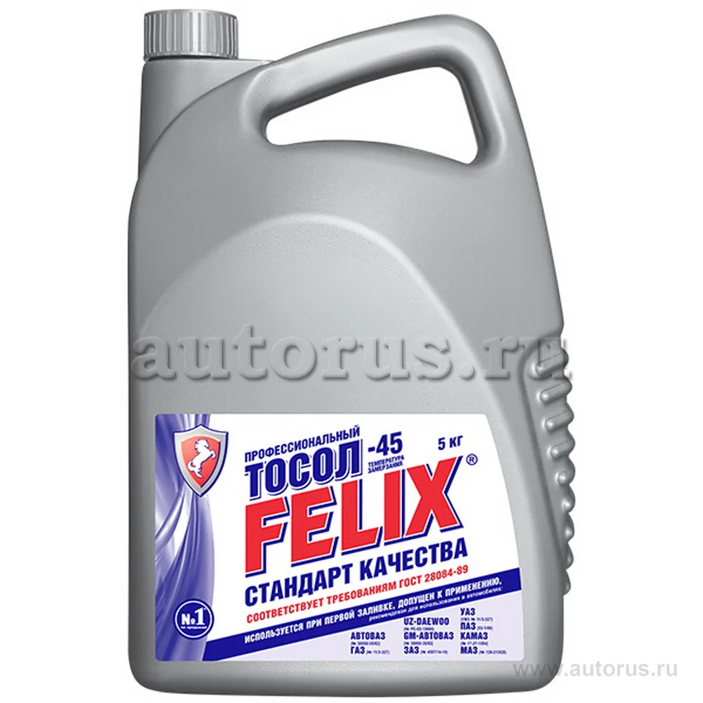 Тосол Felix -45 готовый -45C синий 5 кг 430206045
