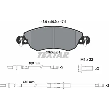Колодки тормозные дисковые передн CITROEN: C5 01-04, C5 04-