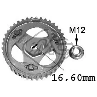 ШЕСТЕРНЯ РАСПРЕДВАЛА REN 1.9D 01- Metalcaucho 05623