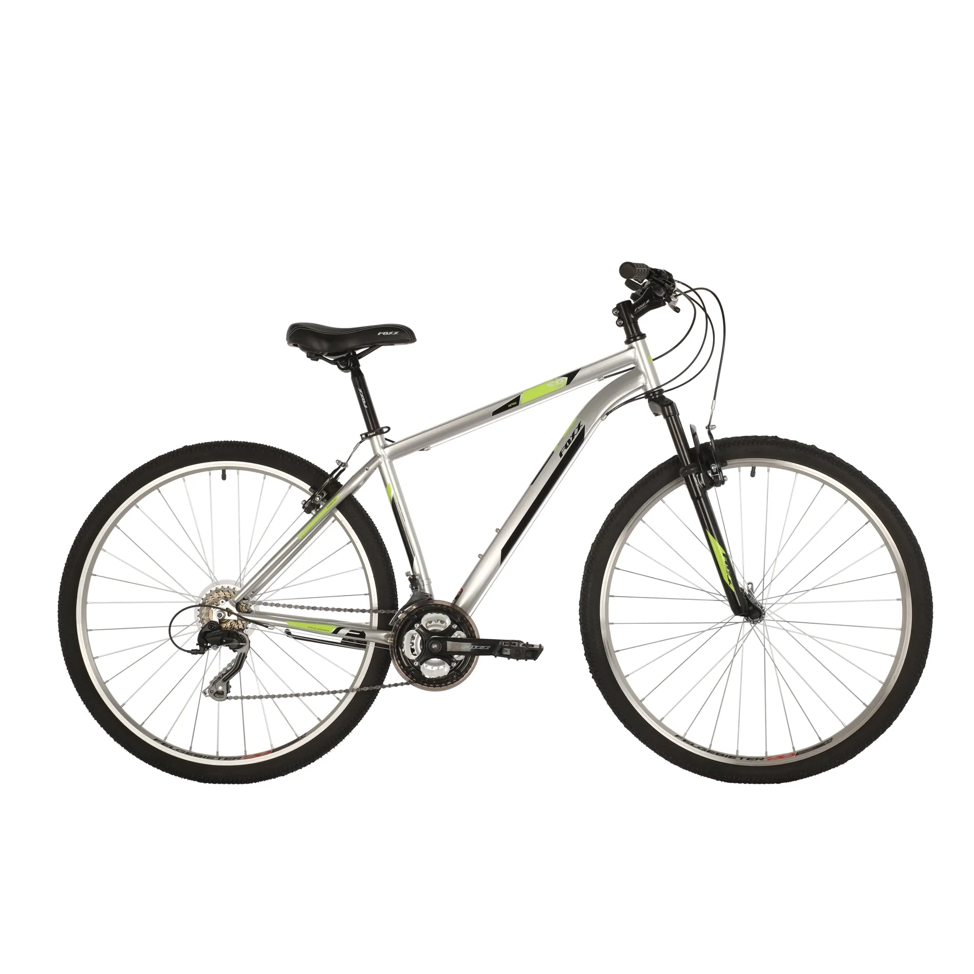 Велосипед 29 горный FOXX Aztec (2021) количество скоростей 18 рама сталь 20 серебристый