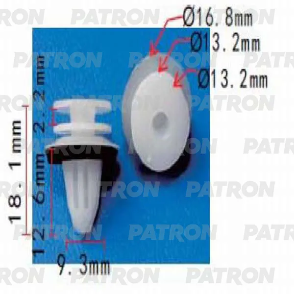 Клипса пластмассовая Audi, Mercedes, Seat, Skoda, Volkswagen применяемо PATRON P37-0246