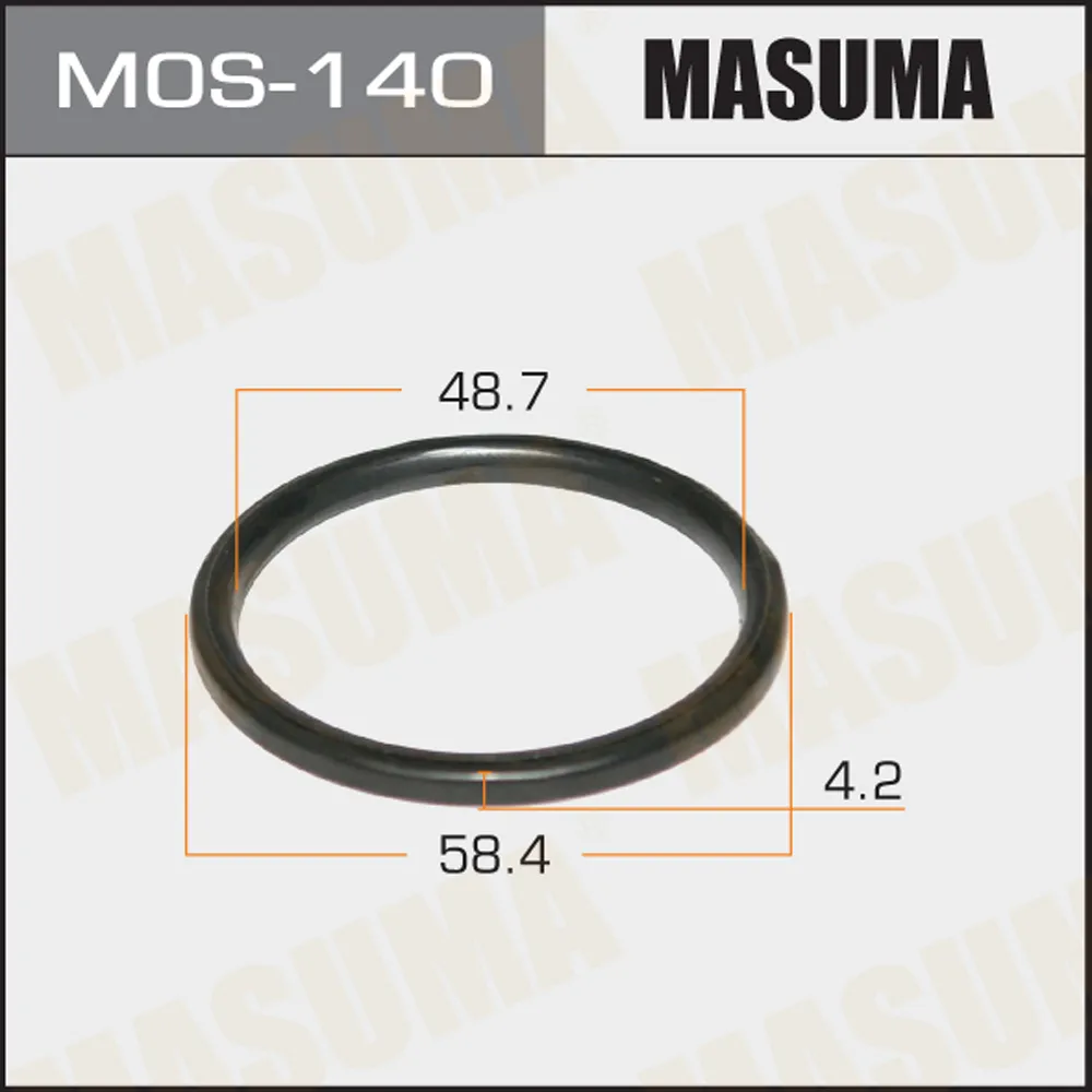 Кольцо глушителя метал. 48x57.3x4.2 MASUMA MOS140