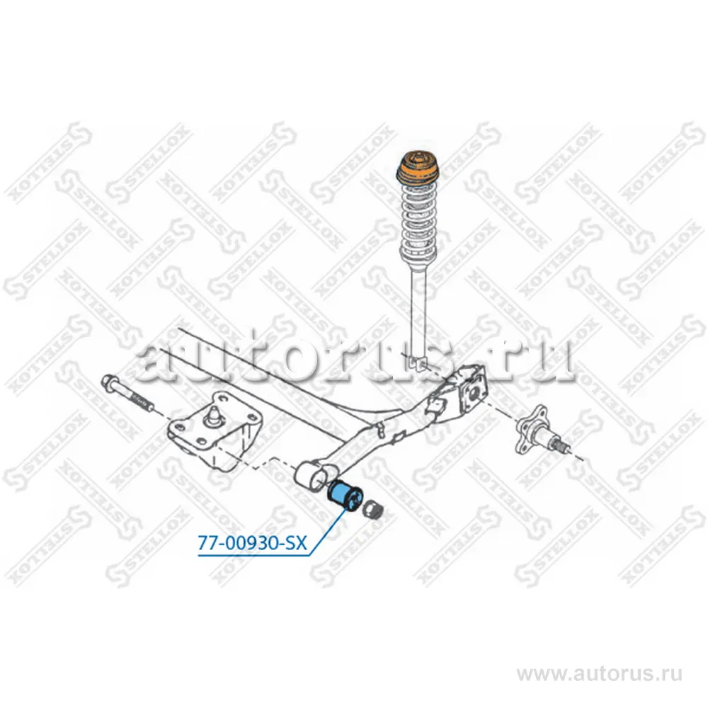 Сайлентблок зад.балки Ford Ka/Fiesta all 95> STELLOX 77-00930-SX