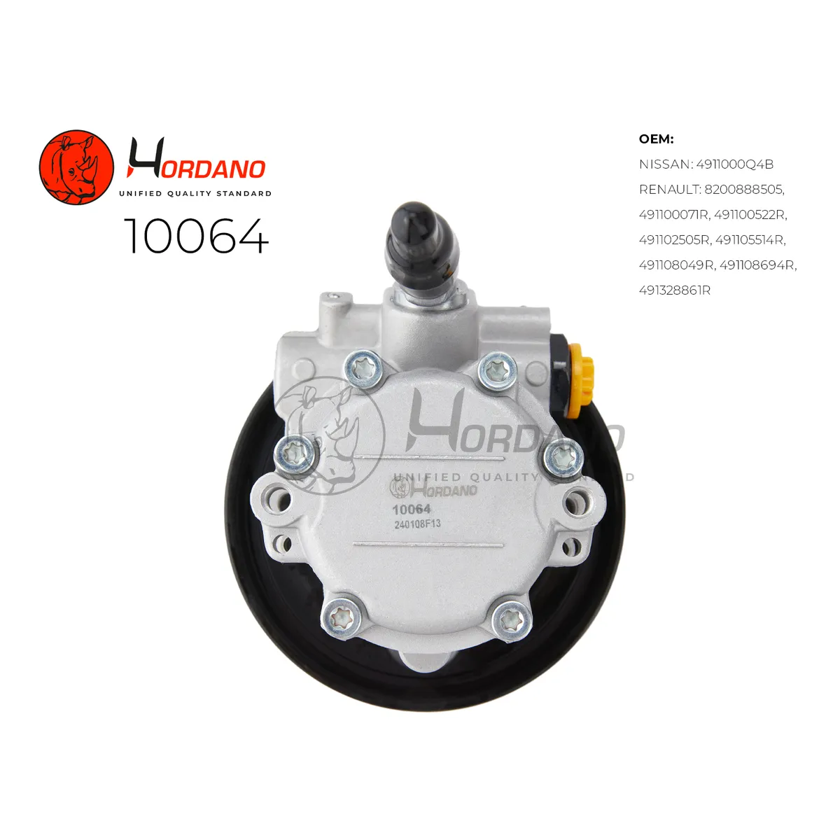 Насос ГУР Renault Logan (LS) Hordano 10064