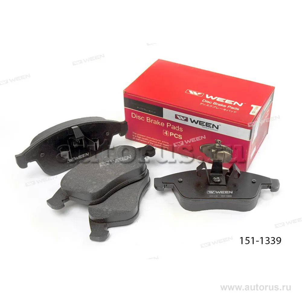 Тормозные колодки дисковые передние RENAULT Clio IV, Sc?nic III, Grand Sc?nic III, Lag WEEN 151-1339