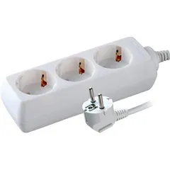 Электроудлинитель ., земля 3 гн. 3 м., 10А, 2200 Вт. VOLSTEN S 3x3-Z