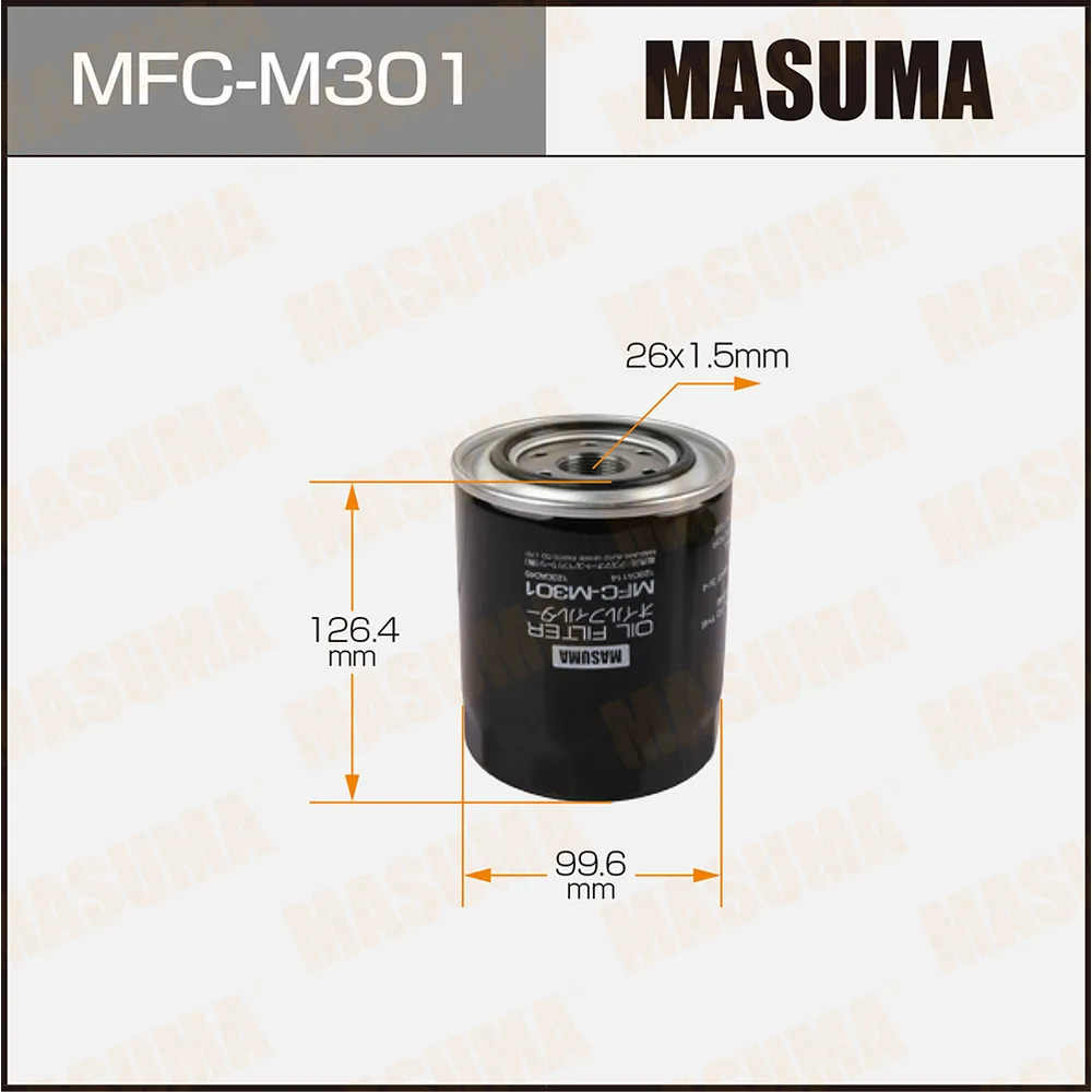 Фильтр масляный MITSUBISHI L200 MASUMA MFC-M301