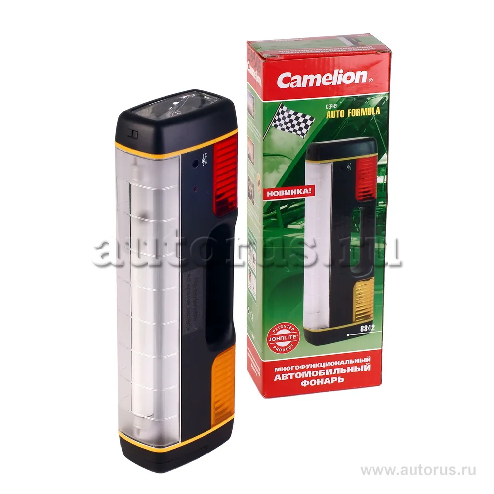 Фонарь 6xR14+прикуриватель Camelion AUTO FORMULA 8842NC