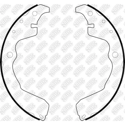 Колодки барабанные TOYOTA Matrix 01-04/RAV4 II 00-05 NIBK FN0704