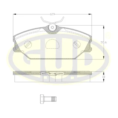 КОЛОДКИ ПЕР REN LAGUNA 1.9DCIMEGANE 1.8I1.9DCI 99-02